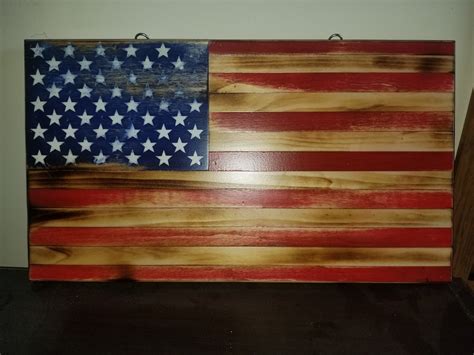 Wooden American Flag - Etsy