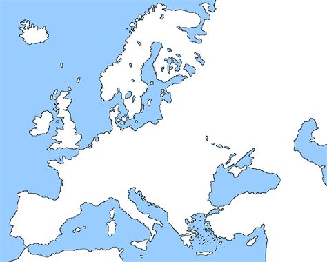 Image - Blank map of Europe without borders by eric4e.png ...