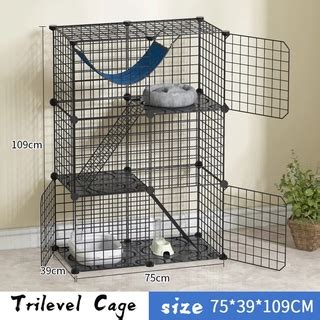 stackable pet cage/cat cage 3 layer/rabbit cage cat cage collapsible ...