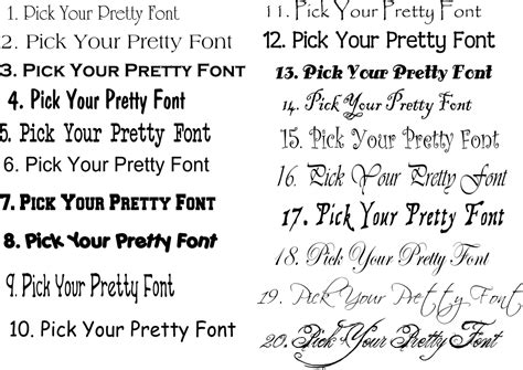 6 Custom Sign Fonts Images - Country Font Samples, Vinyl Lettering ...