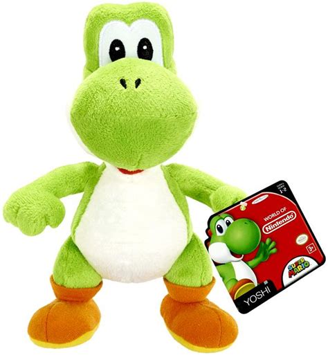 World of Nintendo Super Mario Green Yoshi 7 Plush Jakks Pacific - ToyWiz