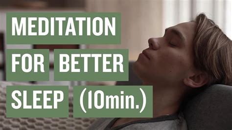 10 Minute Guided Meditation for Better Sleep - YouTube