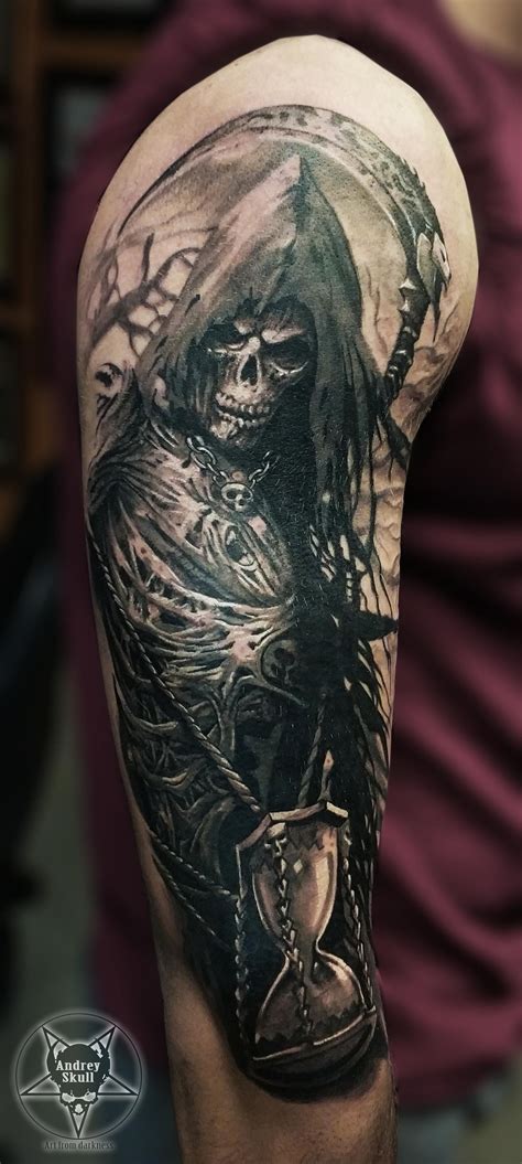 grim reaper by AndreySkull on DeviantArt | Skull sleeve tattoos, Reaper ...