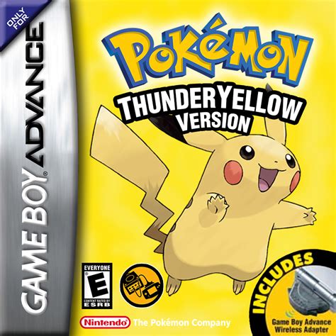 Viewing full size Pokemon Thunder Yellow Version box cover