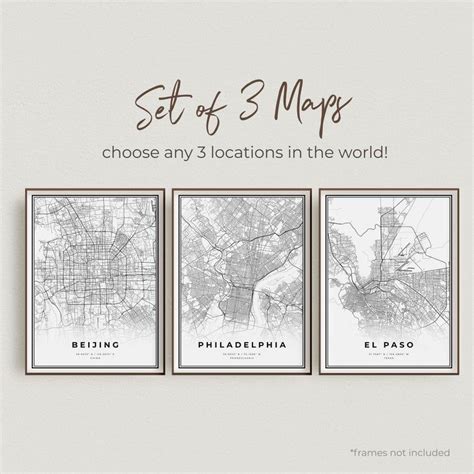 City Map Art, City Map Poster, Map Posters, Personalized Wedding ...