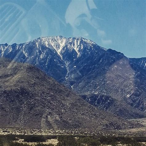 Mountains on the way to Palm Springs, CA. The photo was taken through ...