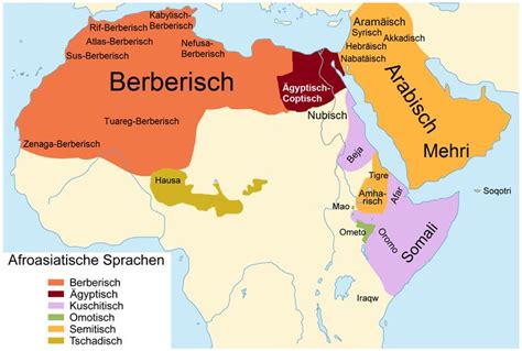 Historical distribution of Afroasiatic languages before the Arab ...