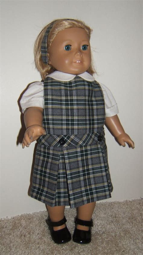 American Girl Doll School Uniform Jumper Plaid by SimoneFranklin