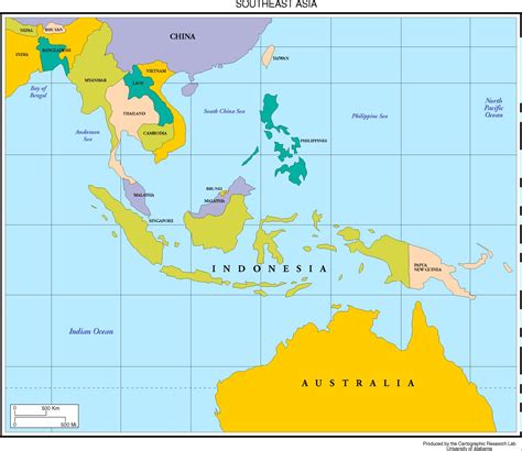 Southeast Asia Map With Cities – Canada Map