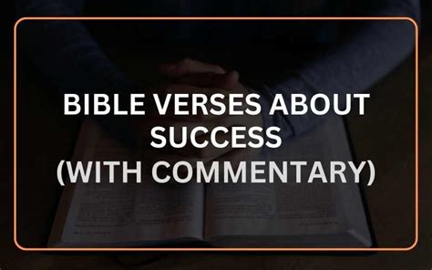 20 Best Bible Verses About Success (With Commentary) - Scripture Savvy