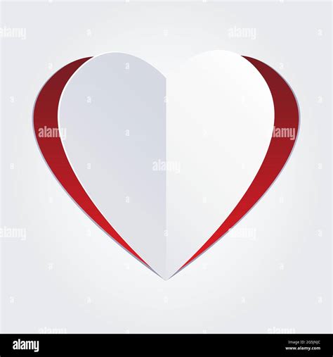 Paper folded heart Stock Vector Image & Art - Alamy