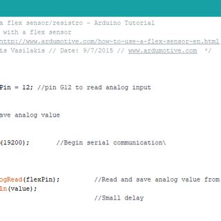 How to Use a Flex Sensor - Arduino Tutorial : 4 Steps (with Pictures ...