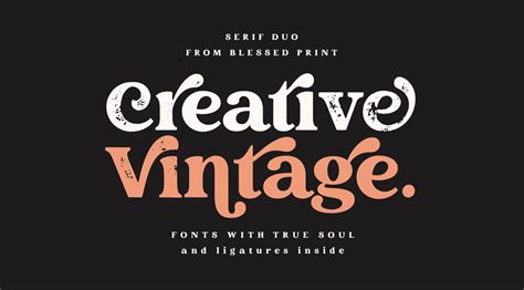 Creative Vintage Font by Blessed Prints - Flipboard