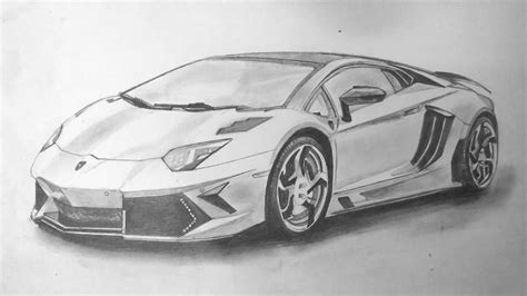 Lamborghini Aventador Pencil Drawing - Automotive News