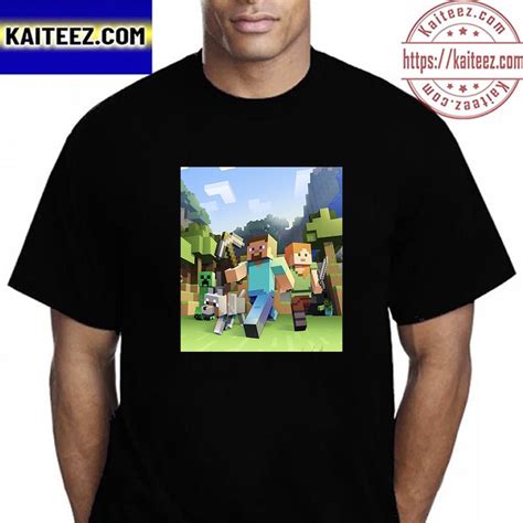 Live Action Minecraft Movie 2025 Official Poster Vintage T-Shirt - Kaiteez