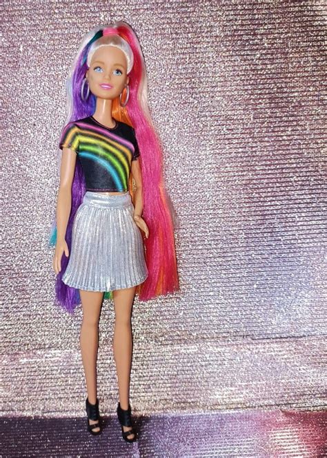 Barbie Rainbow Sparkle Hair Doll, Hobbies & Toys, Toys & Games on Carousell