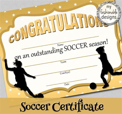 Soccer Certificate Templates For Word - Sarseh.com