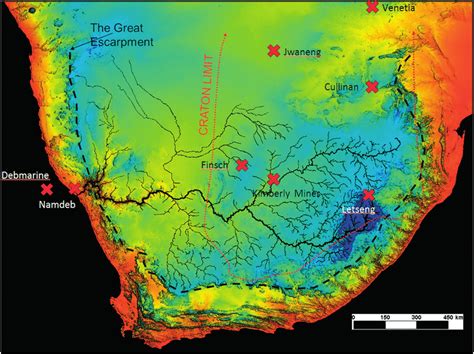 Orange River Map Africa