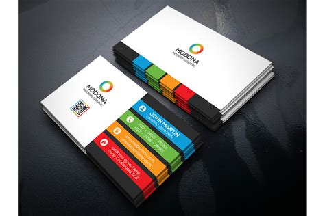 Colorful Business Card (17022) | Business Cards | Design Bundles