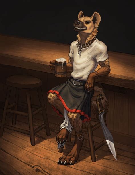 I'd Like To See You Try by KatieHofgard gnoll werejackal anthro jackal ...