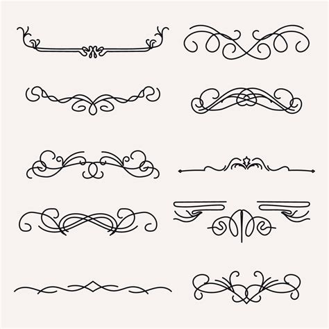 Art Nouveau Lines 193522 Vector Art at Vecteezy