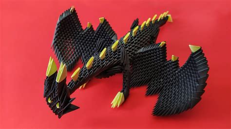 How to make a 3D origami Dragon (Part 1) - YouTube