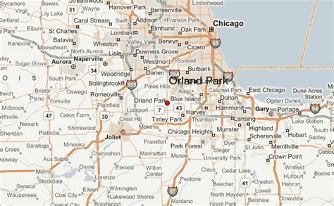 Orland Park Il Area Map