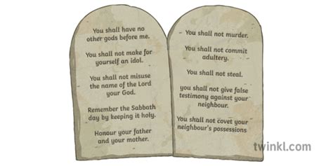 Printable Ten Commandments Tablets