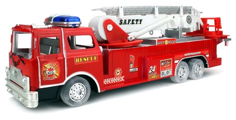 Safety Rescue Fire Truck Battery Operated Bump and Go Children's Kid's ...