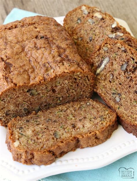 Easy & Moist Zucchini Bread Recipe - Butter with a Side of Bread