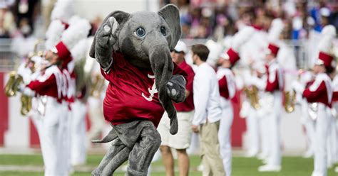 Why is the Alabama Crimson Tide's mascot an elephant?