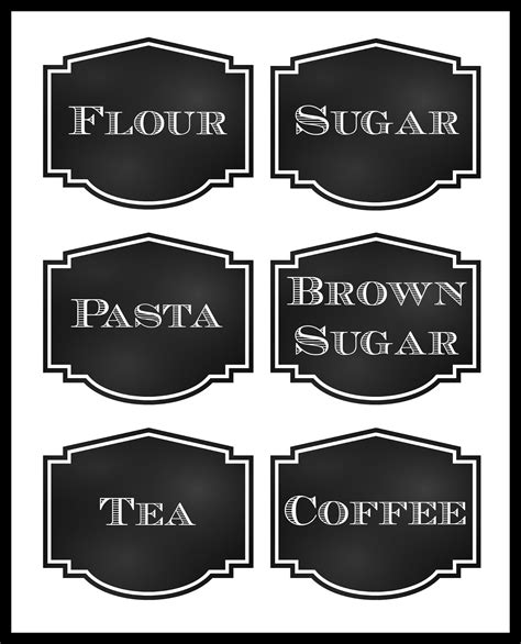 Reorganized Simplicity: FREE Printable: Chalkboard Style Pantry Labels