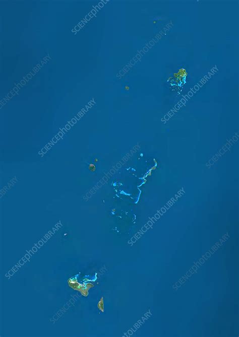 Tonga, satellite image - Stock Image - C057/5786 - Science Photo Library