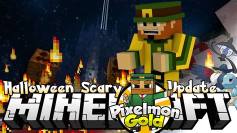 Minecraft Pixelmon Gold #12 'Halloween SCARY update' - YouTube