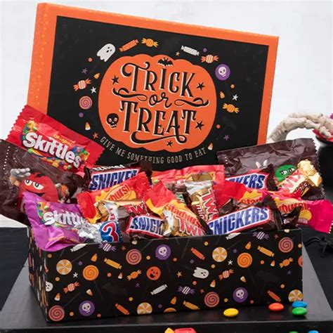 Trick Or Treat Candy Halloween Gift Basket at Gift Baskets ETC