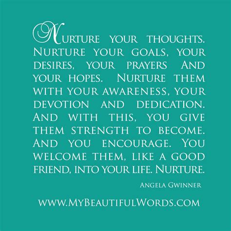 My Beautiful Words.: Nurture Your Thoughts...