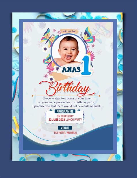 Sle Birthday Invitation Card Psd Templates Free - Infoupdate.org