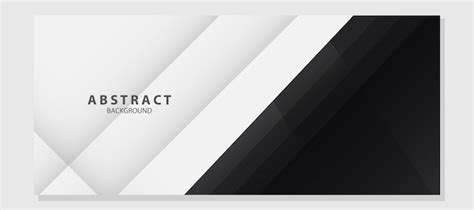 Premium Vector | Abstract black and white background shapes vector template