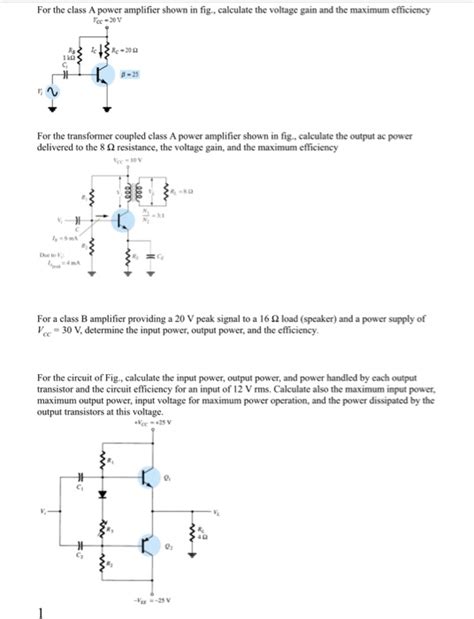 Class a power amplifier efficiency derivation of quadratic formula