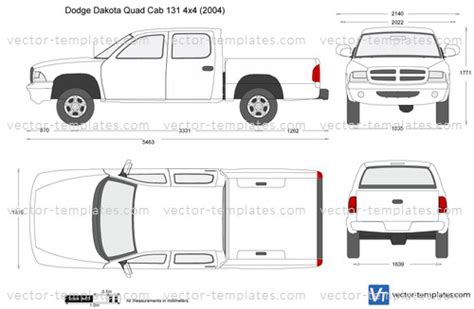 Templates - Cars - Dodge - Dodge Dakota Quad Cab 131 4x4