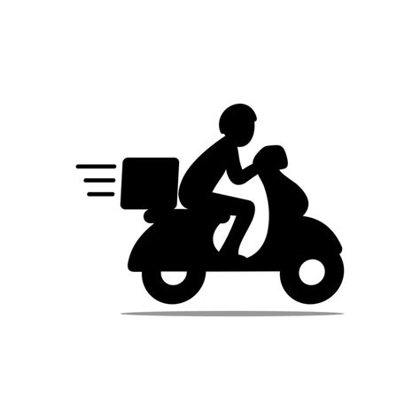 Delivery and Courier Motorbike Logo 12665408 Vector Art at Vecteezy