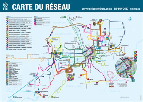 Transit Maps: Official Map: Bus Routes of Sherbrooke, Quebec, Canada