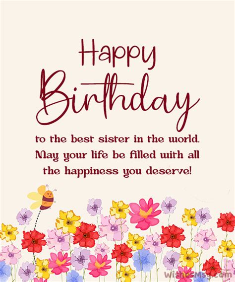 Free Happy Birthday Wishes for Sister: Make Her Day Special with these ...