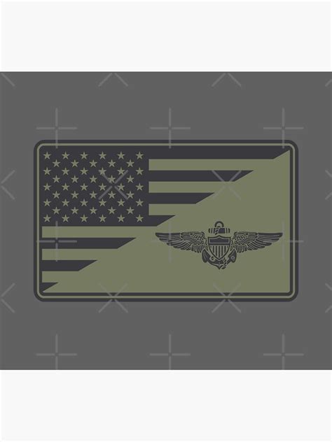 "US Naval Aviator Pilot Wings Patch (subdued)" Poster by StrongVlad ...