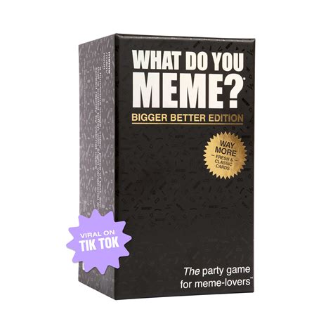 Buy WHAT DO YOU MEME? Bigger Better Edition - Adult Card Games for Game ...