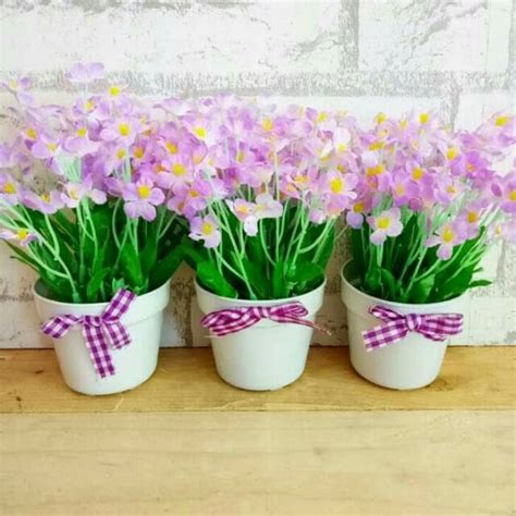 Jual BUNGA PLASTIK POT MINI Indonesia|Shopee Indonesia