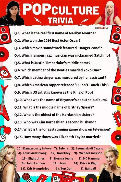 Music Trivia Questions And Answers Printable