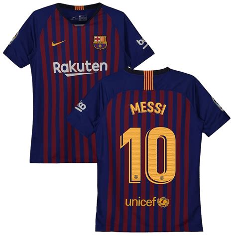 Lionel Messi Barcelona Nike Youth 2018/19 Home Replica Stadium Player ...