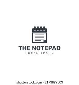 Notepad Logo Design Template Stock Vector (Royalty Free) 2173899503 ...