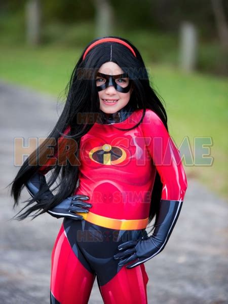 Kids The Incredibles 2 Violet Parr Printing Superhero Costume